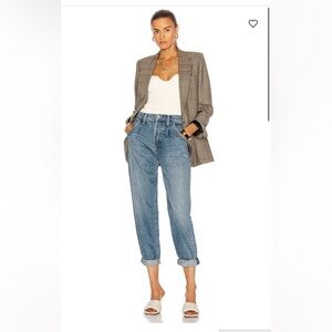 Mother Denim The Bounce Hover Dart Cuffed jeans